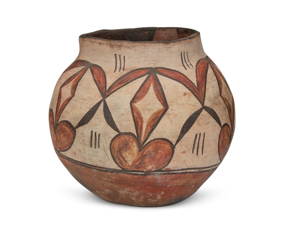 A ZIA PUEBLO POLYCHROME POTTERY