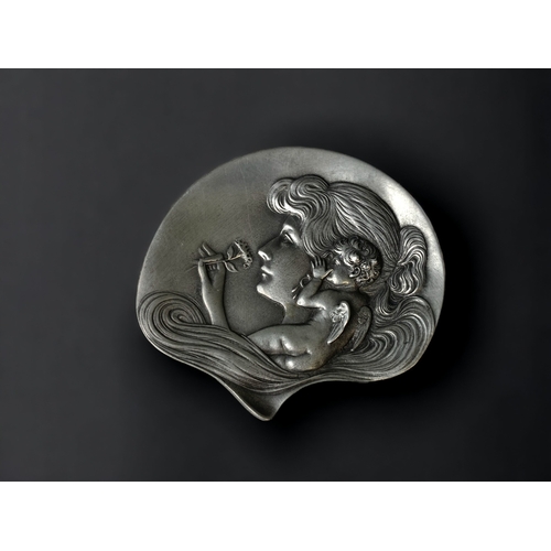 A ZINN PEWTER ART NOUVEAU STYLE