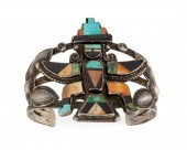 A ZUNI KNIFEWING CUFF BRACELET