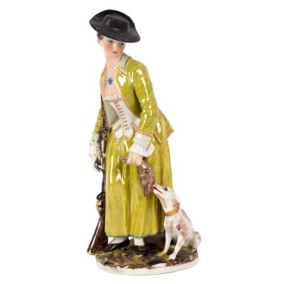 A Zurich figure of a huntress,