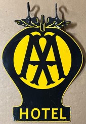 AA HOTEL (BRITISH) PAINTED SIG