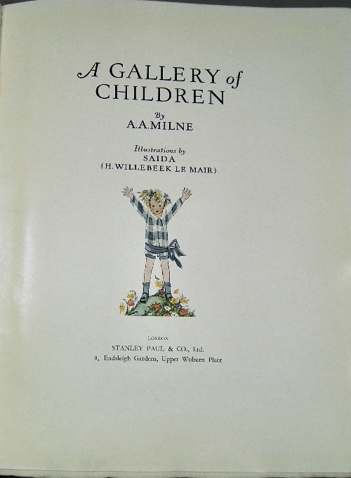 A.A. Milne - ''A Gallery of