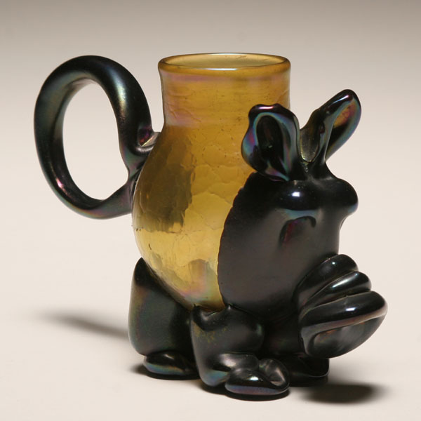 Aardvark figural iridescent art