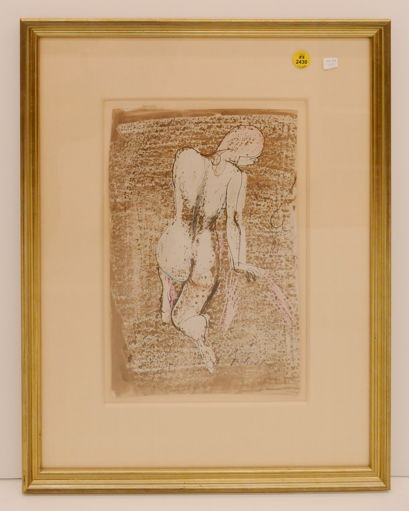 Aaron Bohrad Female Nude Verso