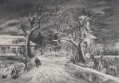 AARON BOHROD, AMERICAN (1907-1