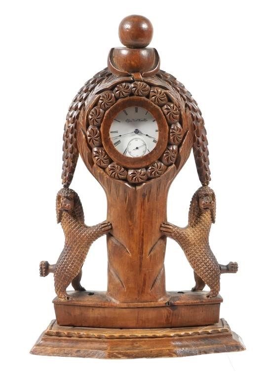 AARON MOUNTZ CARVED POCKET WATCH