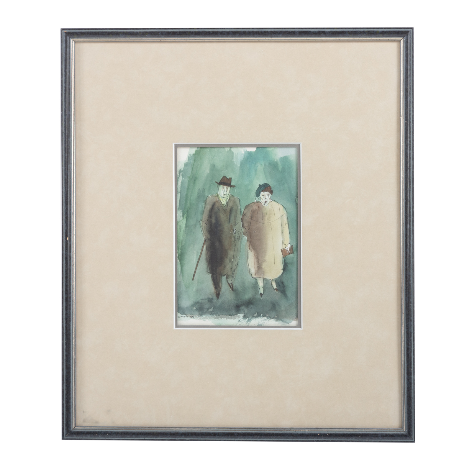AARON SOPHER. WALKING COUPLE,