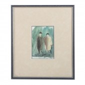 AARON SOPHER. WALKING COUPLE,