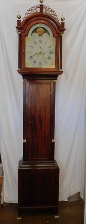 AARON WILLARD MAHOGANY TALL CL