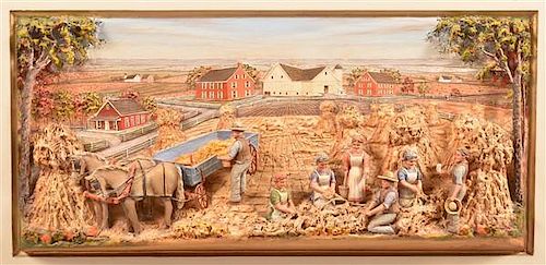 AARON ZOOK MIXED MEDIA DIORAMA FALL