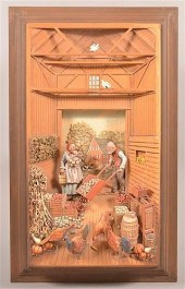 AARON ZOOK MIXED MEDIA DIORAMA