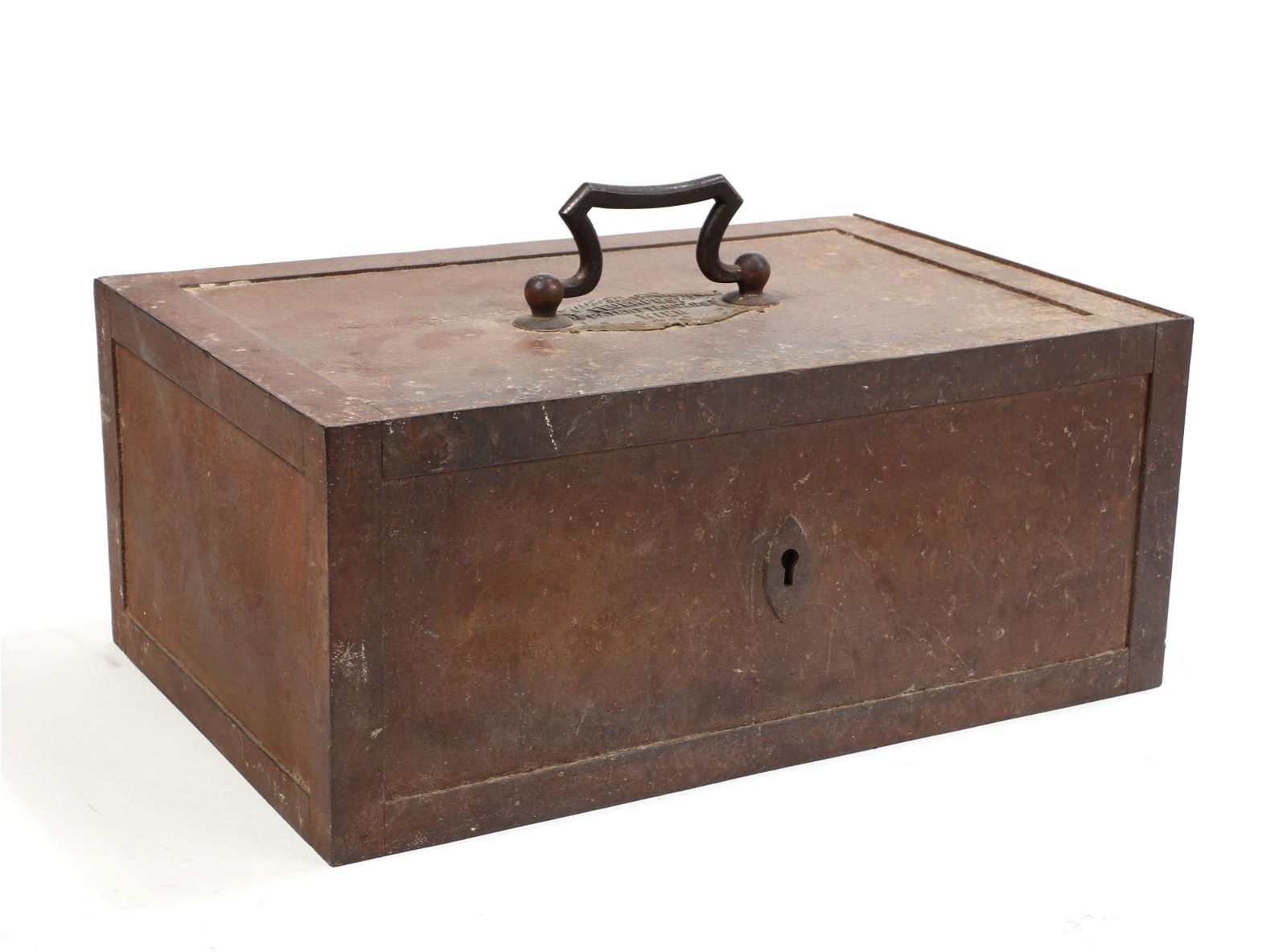 AAUSTRIAN CAST IRON STRONGBOX,