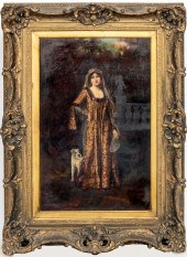 ABBEY ALTSON "WOMAN WITH DOG"