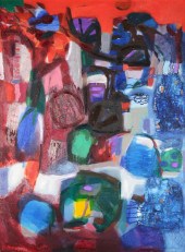 ABDUL DJALIL PIROUS OIL ON CAN