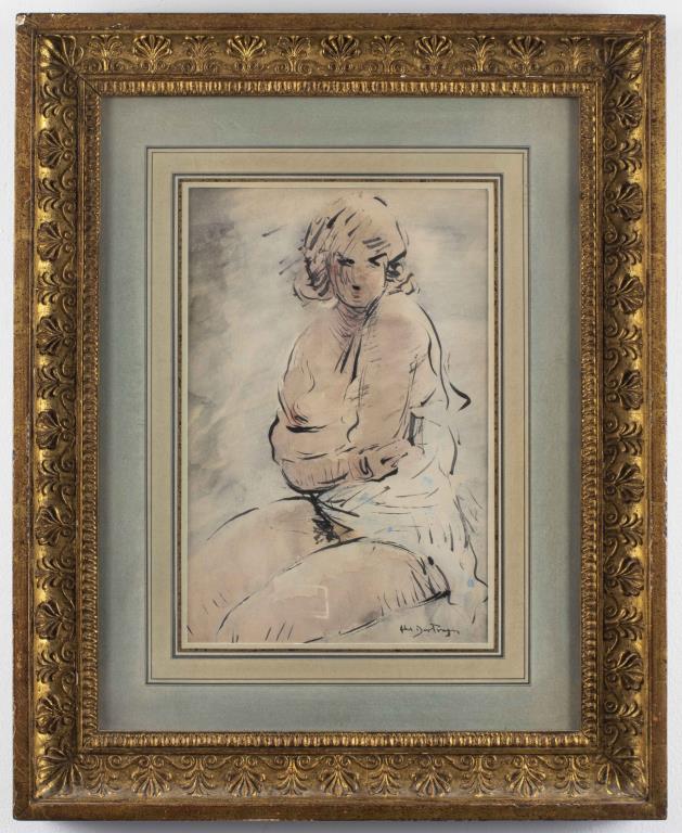 ABEL BERTRAM "PORTRAIT OF WOMAN"