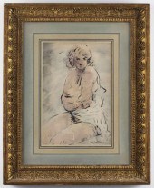 ABEL BERTRAM "PORTRAIT OF WOMA