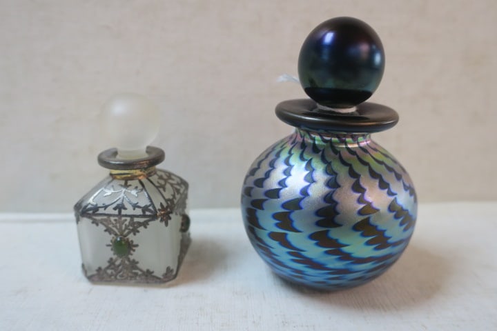 ABELMAN ART GLASS AND JBD PERFUME