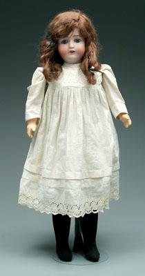 ABG bisque head doll, jointed