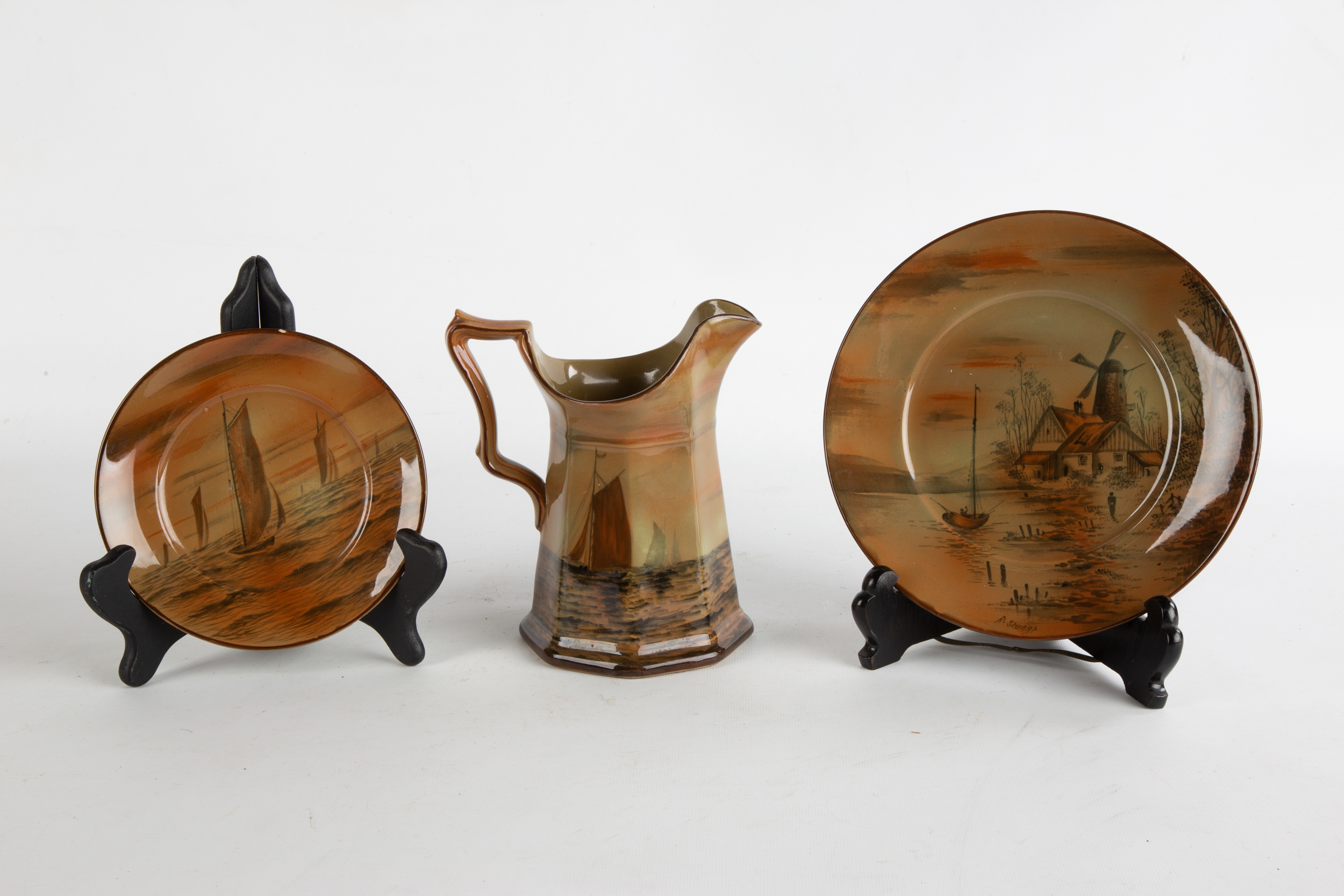 ABINOWARE BUFFALO POTTERY PITCHER &