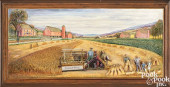 ABNER ZOOK, PAINTED DIORAMA<br