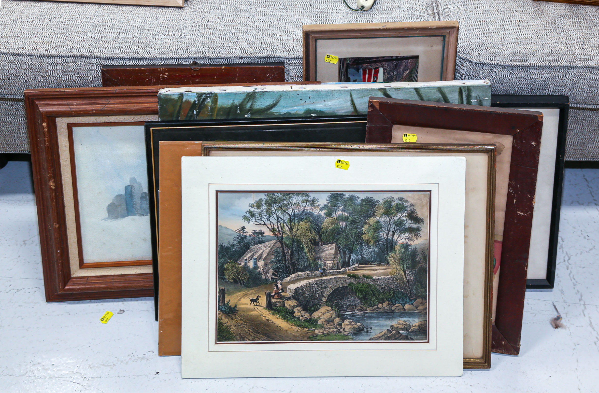 ABOUT 23 FRAMED & UNFRAMED ITEMS