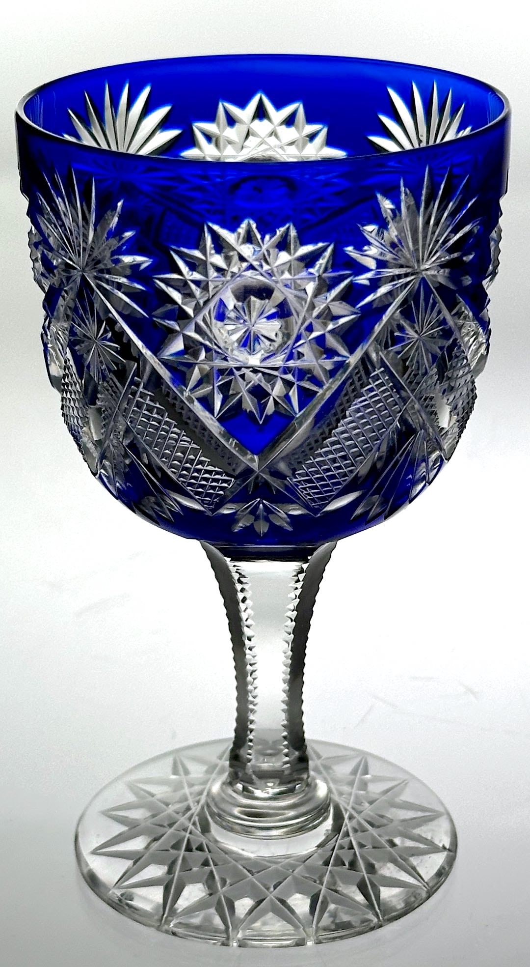 ABP CUT GLASS WINE STEM J. HOARE