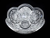 ABP LARGE CUT GLASS PUNCH BOWL