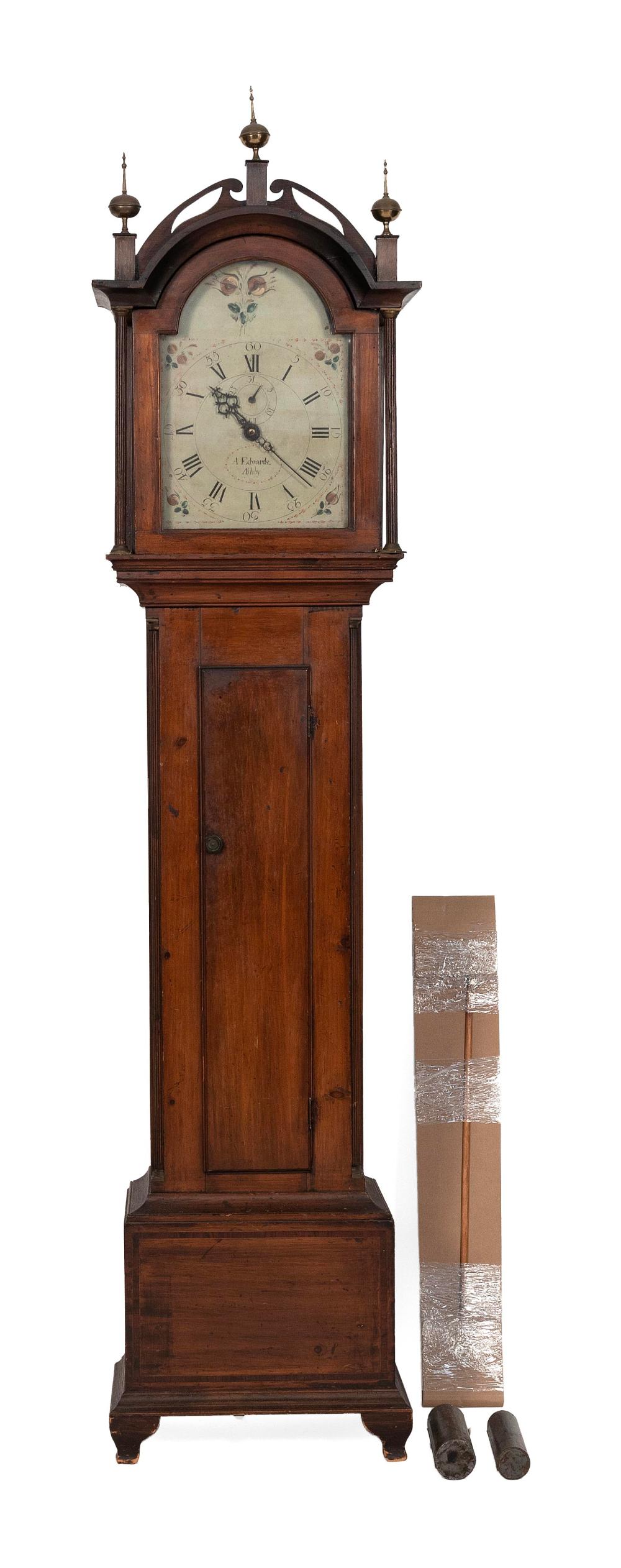 ABRAHAM EDWARDS TALL-CASE CLOCK