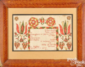 ABRAHAM HUTH, FRAKTUR<br>Abrah