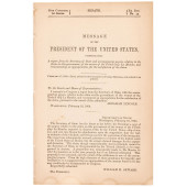 ABRAHAM LINCOLN 1864 MESSAGE F