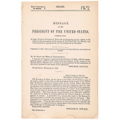 ABRAHAM LINCOLN 1864 MESSAGE F