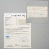 ABRAHAM LINCOLN, AUTOGRAPH NOT