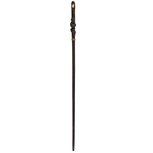Abraham Lincoln Hand-Carved Cane 36