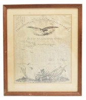 ABRAHAM LINCOLN SIGNED CIVIL W
