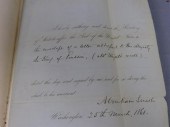 ABRAHAM LINCOLN SIGNED DOCUMEN