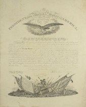 ABRAHAM LINCOLN SIGNED WAR COM