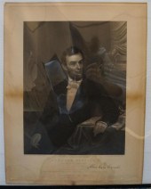 ABRAHAM LINCOLN, UNFRAMED ENGR