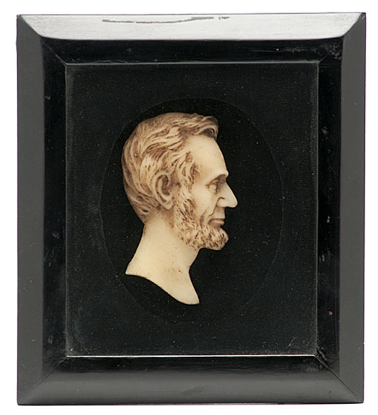 Abraham Lincoln Wax Profile Bust