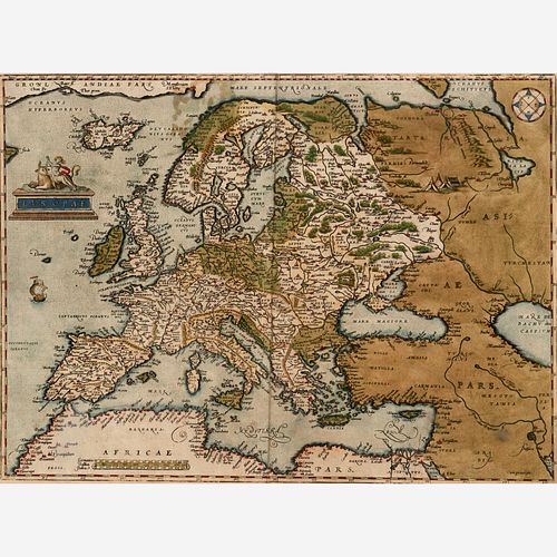 ABRAHAM ORTELIUS 1570 MAP OF