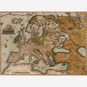 ABRAHAM ORTELIUS 1570 MAP OF E
