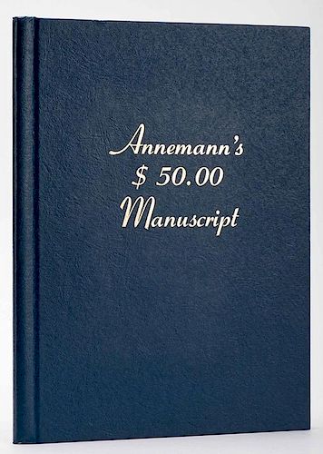 ABRAMS, MAX (ED.) ANNEMANN'S $50.00