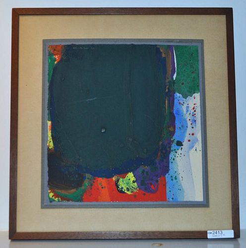 ABSTRACT ACRYLIC PAINTING ON