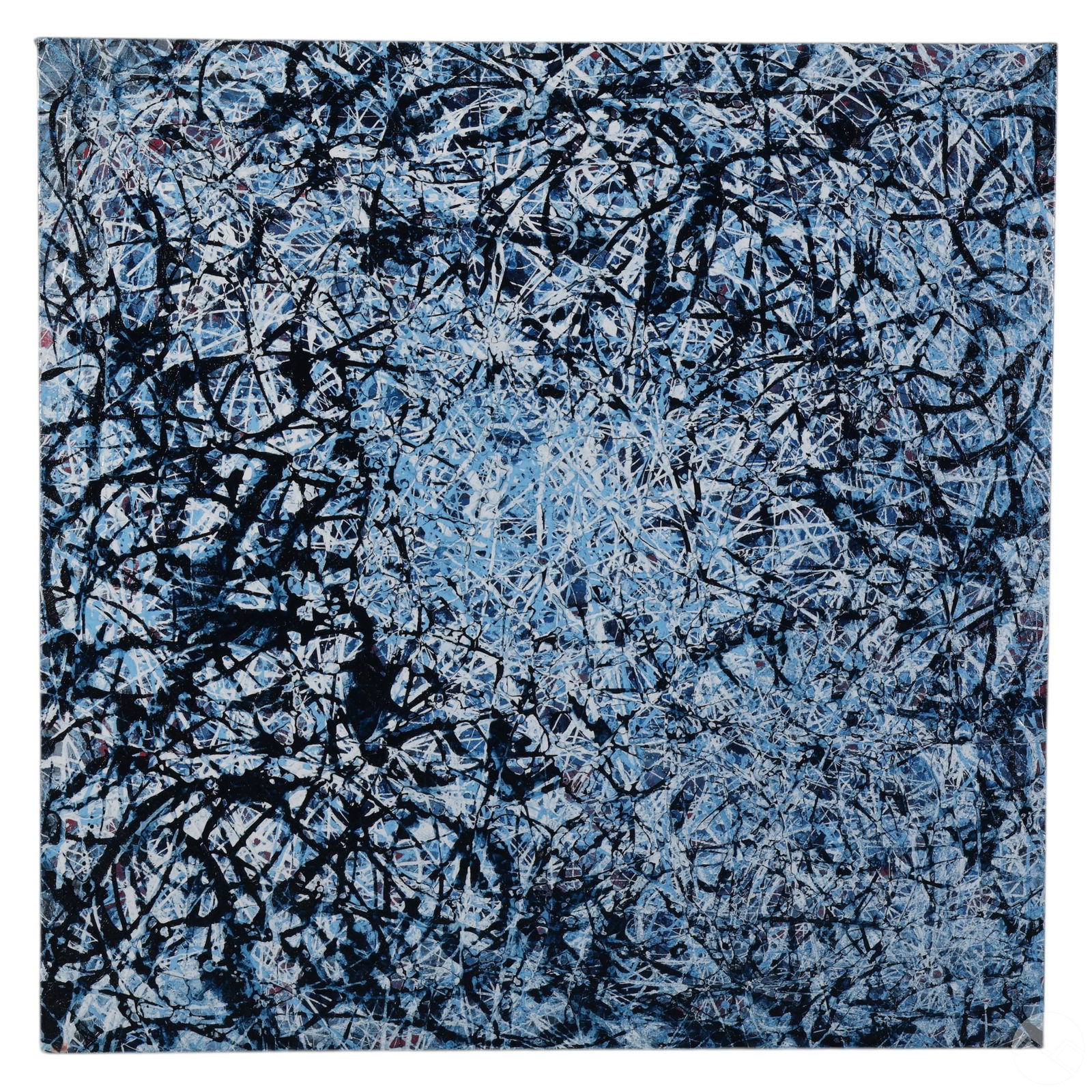 ABSTRACT ACTION DRIP PAINTING BY