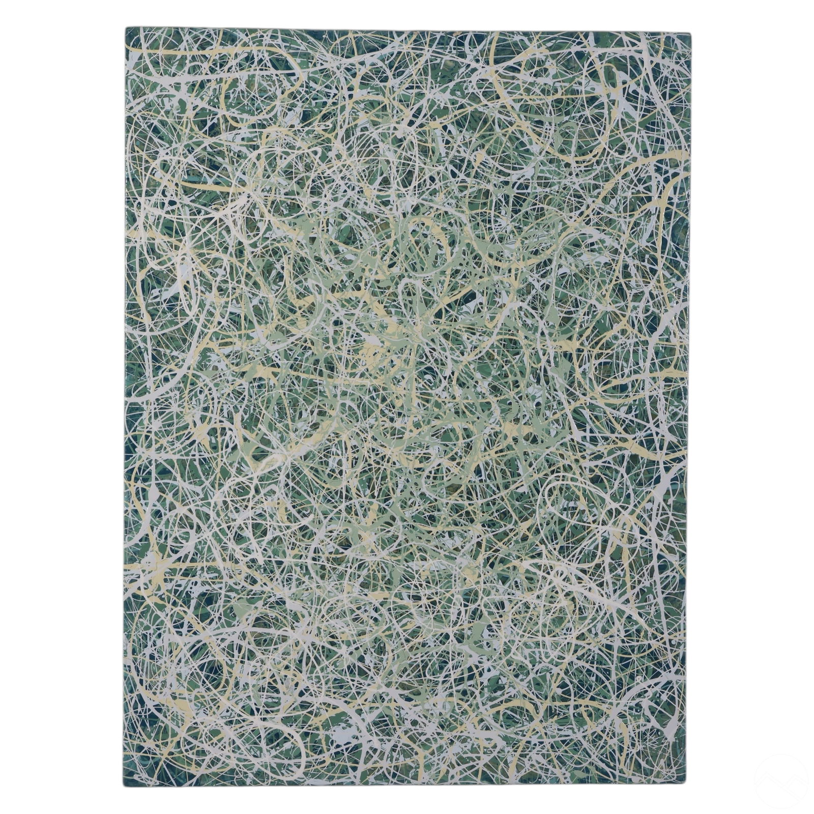 ABSTRACT ACTION DRIP PAINTING BY
