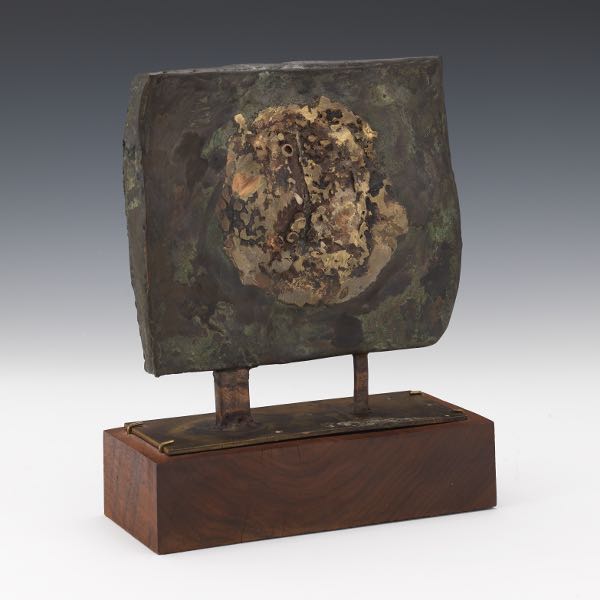 ABSTRACT BRONZE SCULPTURE 11 ¾" x 9