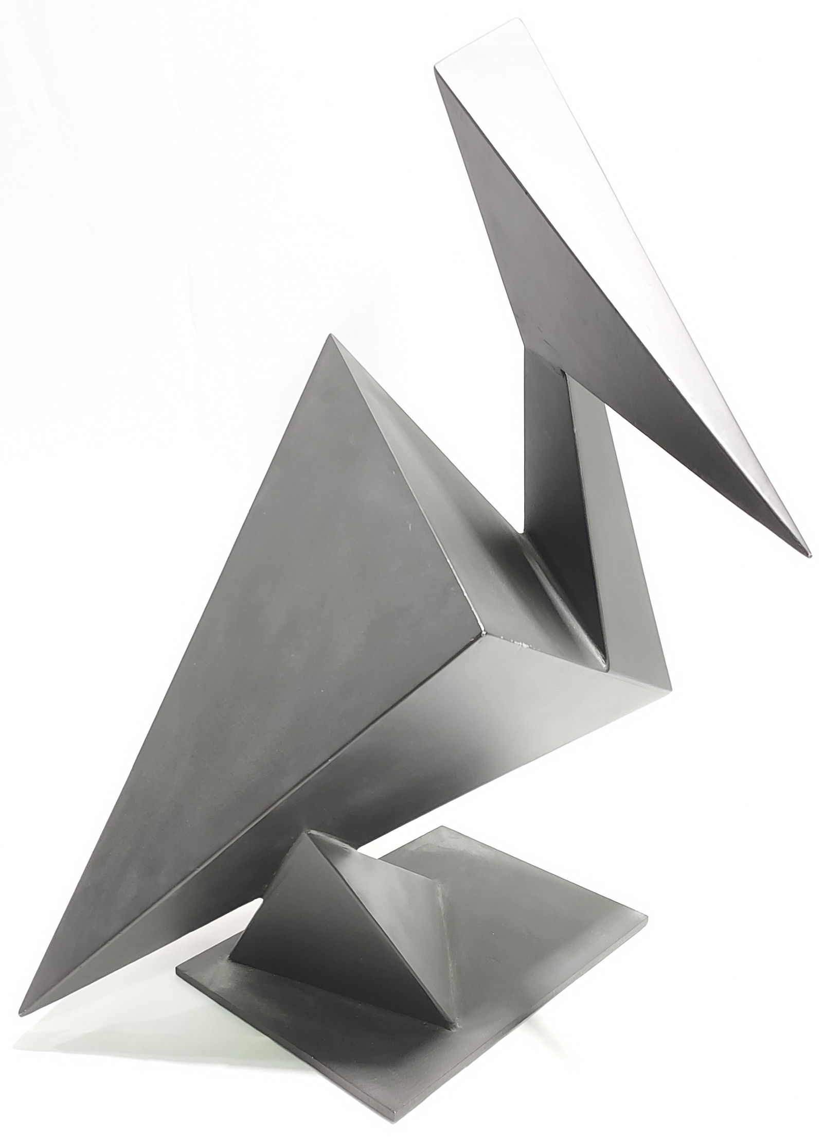 ABSTRACT BRUTALIST ORIGAMI METAL