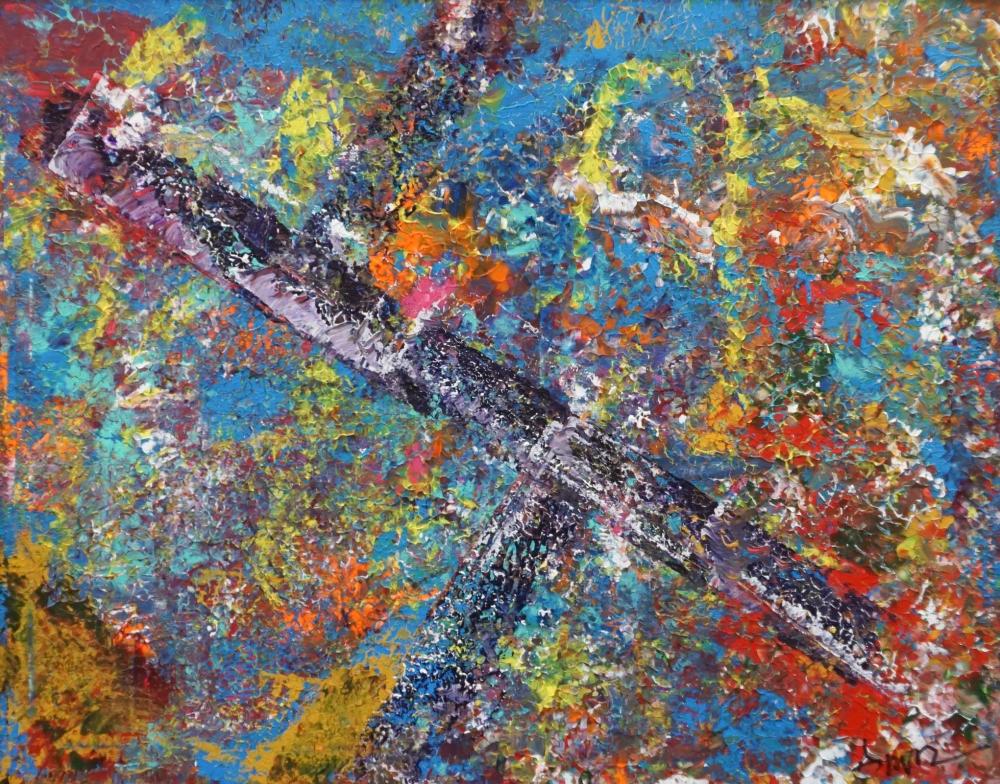 ABSTRACT EXPRESSIONIST, ACRYLIC