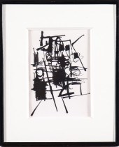 ABSTRACT EXPRESSIONIST INK ON