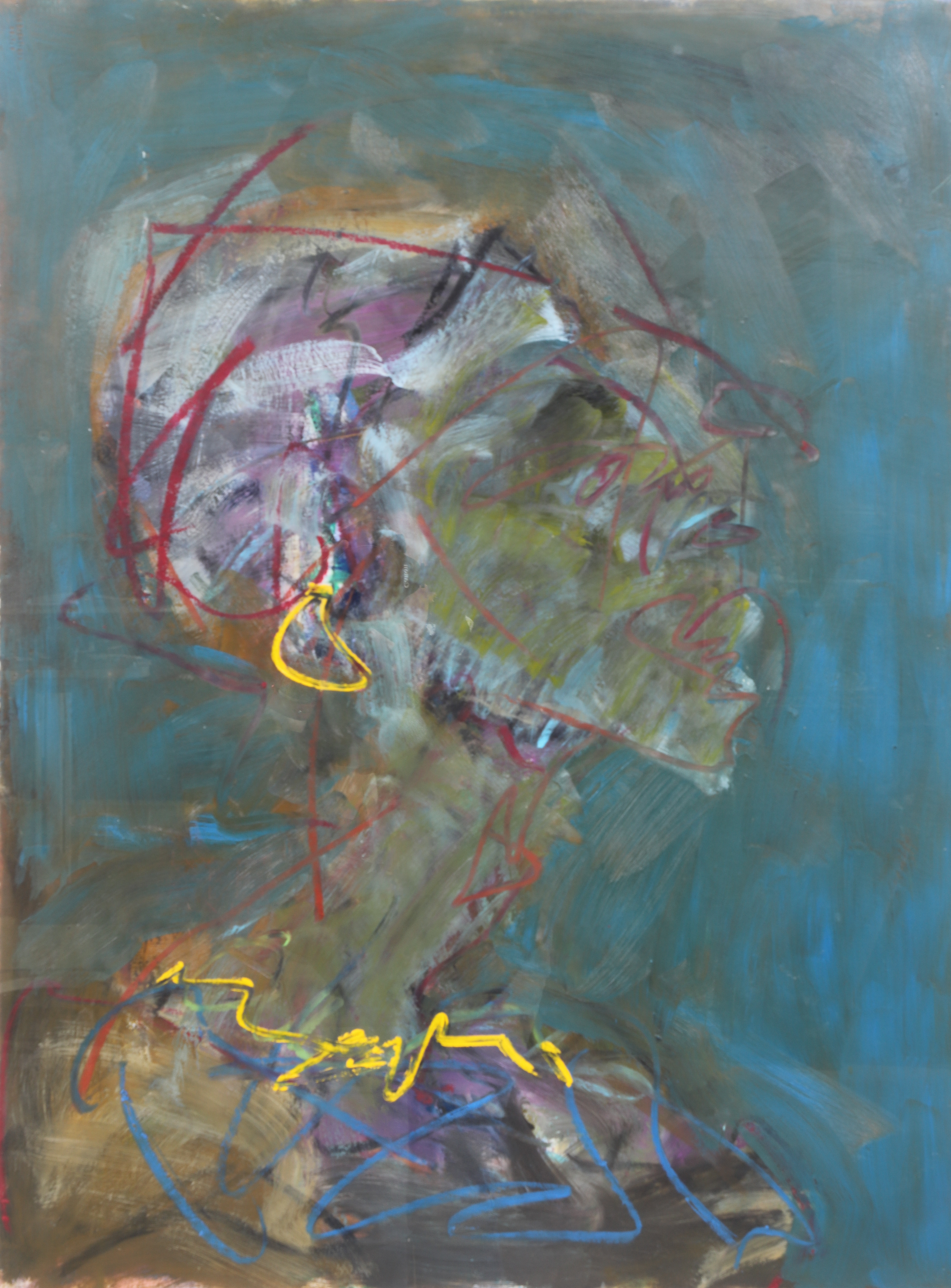 Abstract Expressionist portrait