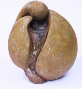 ABSTRACT FIGURAL CAST SCULPTUR